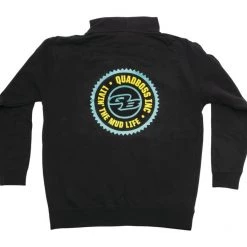 Quad Boss Sprocket Zip-Up Hoody -Quad Boss Sales Shop quad boss sprocket hoody black 1