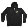 Quad Boss Sprocket Zip-Up Hoody -Quad Boss Sales Shop quad boss sprocket hoody black